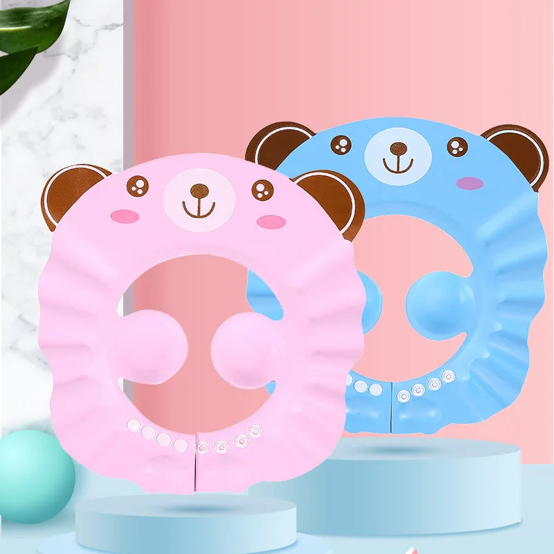 Baby Shower Soft Cap Hat for Kids Ear Protection Shampoo Bathing Shower Protect Head Cover