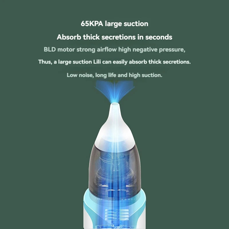 Baby Electric Nasal Aspirator – Rechargeable Nose Suction for Newborns & Infants
