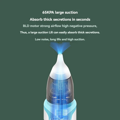 Baby Electric Nasal Aspirator – Rechargeable Nose Suction for Newborns & Infants