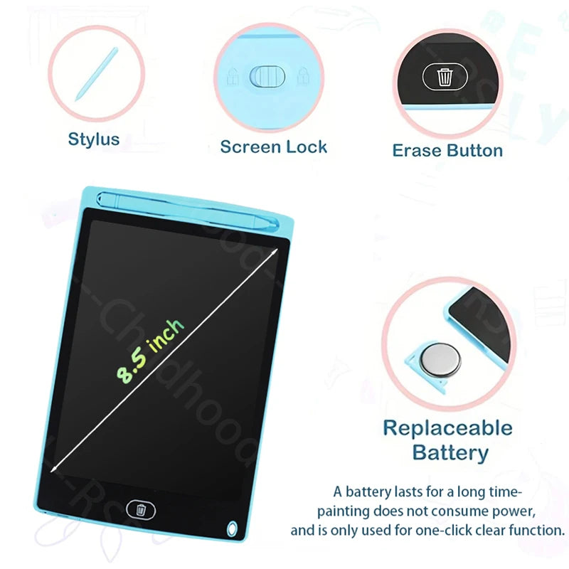 Kids LCD Writing Tablet – Portable Digital Drawing & Handwriting Pad