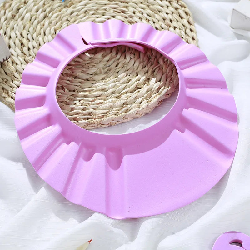Baby Shower Soft Cap Hat for Kids Ear Protection Shampoo Bathing Shower Protect Head Cover