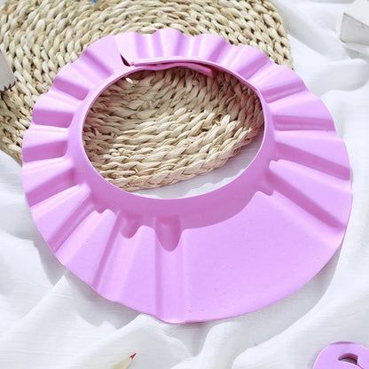 Baby Shower Cap – Soft Waterproof Hat for Kids' Bath Time Ear & Eye Protection