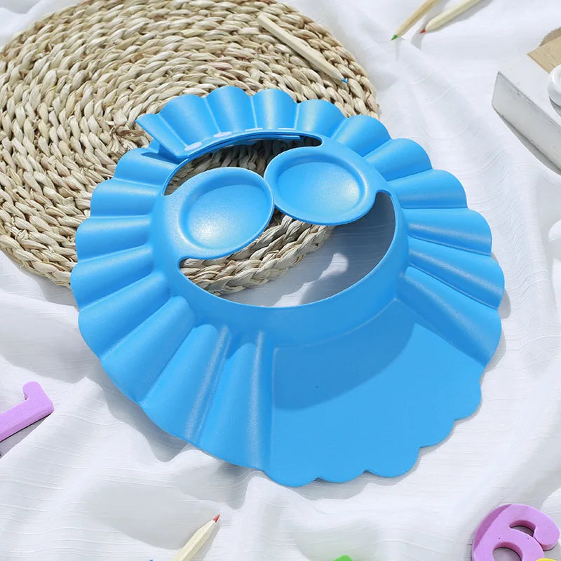 Baby Shower Soft Cap Hat for Kids Ear Protection Shampoo Bathing Shower Protect Head Cover