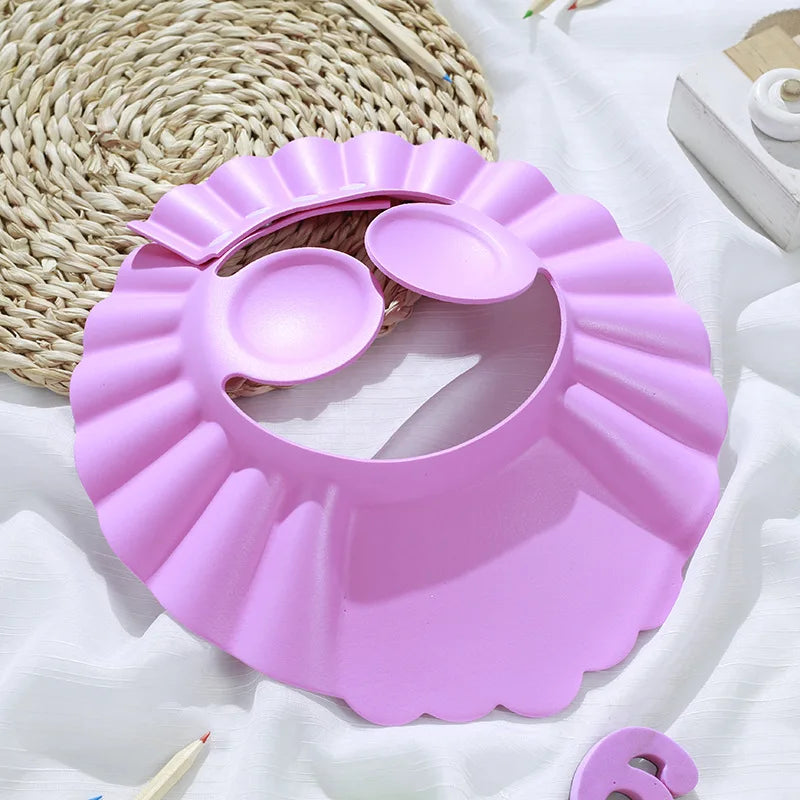 Baby Shower Soft Cap Hat for Kids Ear Protection Shampoo Bathing Shower Protect Head Cover