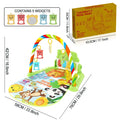 Baby Music Activity Play Mat – Newborn Gym Rug with Piano Pedals & Hanging Toys
