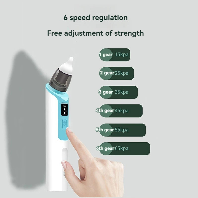 Baby Electric Nasal Aspirator – Rechargeable Nose Suction for Newborns & Infants